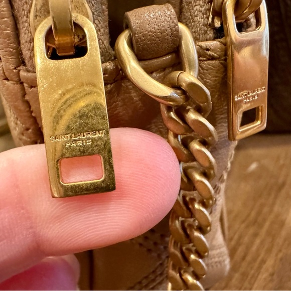 Yves Saint Laurent Quilted Beige Crossbody Bag - Picture 7 of 11